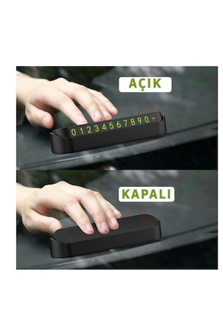 Torpido Üstü Fosforlu Neon Aç-kapa Numaratör Siyah