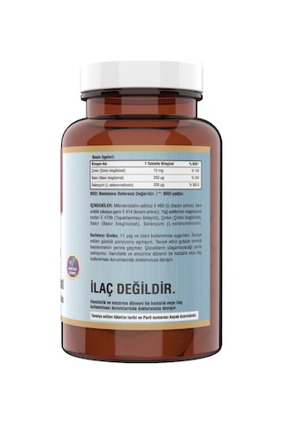 Ncs Çinko Zinc Bisglisinat 120 Tablet Selenyum Bakır Bisglisinat