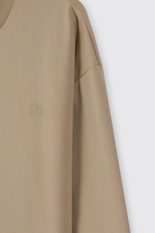 Panço Erkek Çocuk Bisiklet Yaka Bej Sweatshirt Krem
