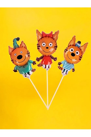 Love Land Üç Kedinin Mini Balonları 3'lü Paket 100818771 Kahverengi