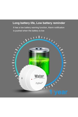 Yulong Geeroyoo Akıllı Ev Zigbee Su Kaçağı Dedektörü - Anlık