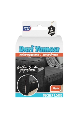 27kids Boss Tape Deri Yama, 1,5 Metre Uzunluk X 100 Mm Kalinlik, Siyah Açık Bej