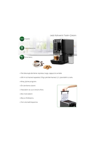 Kiwi Kcm-7599 Tam Otomatik Espresso Makinesi