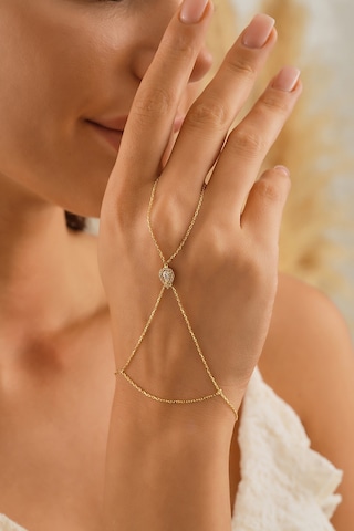 Sefa Gold 14 Ayar Altın Damla Taşlı Şahmeransfgshmr02 Sarı Altın