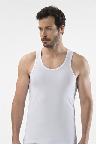 Cacharel 1302 Spor Erkek Atlet - Beyaz