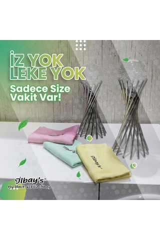 İlbay's 3 Lü Klasik Renk Serisi Eko Paket Mikrofiber Temizlik B