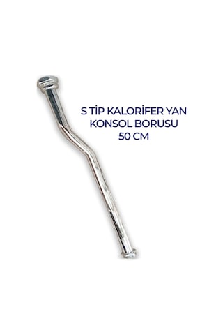 Krom Petek Yan Konsol Borusu S Tip 50 Cm Pex Es Li Diğer