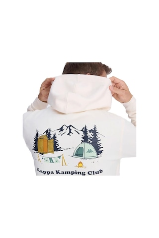 Kappa Authentıc Graphık Phelps Erkek Sweatshirt 341x3ew-a0f-m Beyaz-beyaz Beyaz