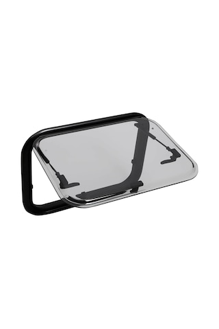 Babarvy 70x40cm 90 Amortisörlü Karavan Camı / Pencere Siyah