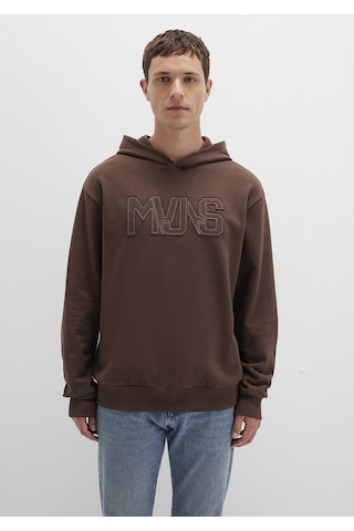 Mavi - Mvjns Baskılı Kapüşonlu Kahverengi Sweatshirt 0s10346-88067 Kahverengi