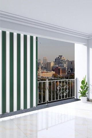 Tr Balkon Perdesi Branda Güneşlik 6 Renk Seçeneği Premium Kumaş Versiyon Yeşil 220 X 190 Genel