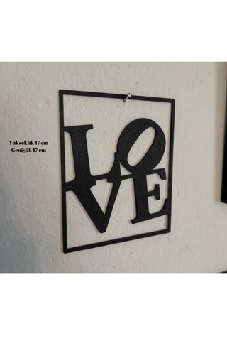 Love Duvar Yazısı Siyah