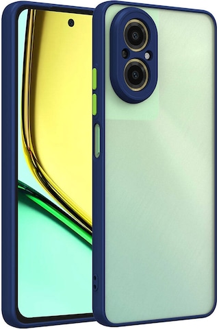 Mobilefix Realme 12 Lite Kılıf Hux Kapak - Lacivert Lacivert