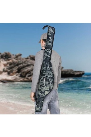 Dancemonkey Katlanabilir Olta Kamışı Çantası Balıkçılık Malzemeleri Saklama Çantaları Taşınabilir Olta Fishing Bag