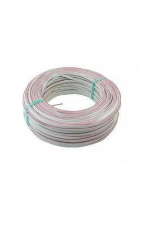 Beyaz 2 0,75 Kordon Kablo Başlıksız 100 Metre