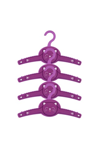 Funny 4lü Giysi Askısı Kedi Royaleks-g228-b-c Renkli