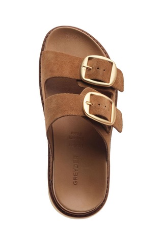 Greyder 59054 Sigaro Süet Kadın Hakiki Deri Terlik -810 Sigaro Taba