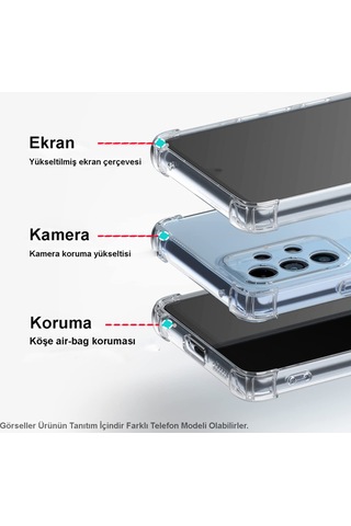 Samsung Galaxy Uyumlu Note 8 Köşe Korumalı Airbag Antishock Silikon Kılıf