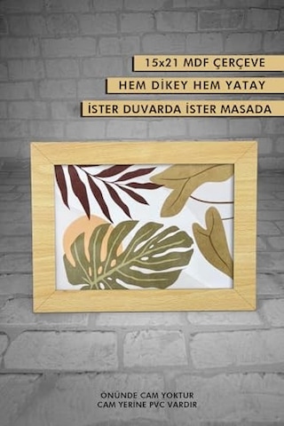 Yhfoto 10 Adet Kayın 15x21 Mdf Ahşap 15x21 A5 D