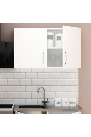 100 Cm Mini Üst Mutfak Modül - Hazır Mutfak Dolabı