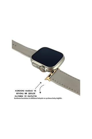Dxl El Yapımı Hakiki Deri Kutulu Apple Uyumlu Watch Kordon 42mm 44mm 45mm 49mm Watch Ultra Kayış