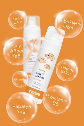 Tto Soft Bebek Köpük Şampuanı 200 Ml