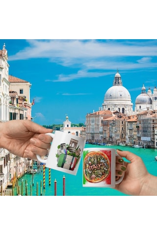 İtalya Kupa Bardak 2 Adet Seyahat Hatıra Italy Mug