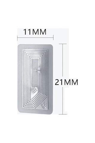 13.56mhz Ntag213 Nfc Rfid Etiket Transparan Manyetik Sticker Proximity Göstergeç 13.56 Mhz Kapı
