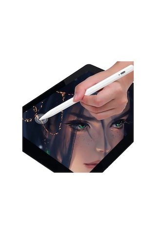Piili Khd - 1012 Kablosuz Manyetik Apple Uyumlu iPad Smart Pen Beyaz