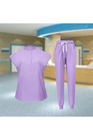 Dolıty Kadın Üniforma Fırçalama Seti S-açık-mor