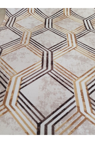 Aslan Home Gold Klasik Yıkanabilir Kaymaz Taban Dört Mevsimlik Salon, Banyo, Balkon Genç Odası Kesme Yolluk