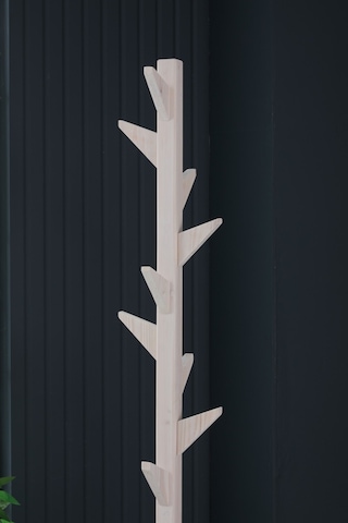 Ahşap Ayaklı Askılık Portmanto Modern Elbise Askısı 175 Cm Beyaz Diğer