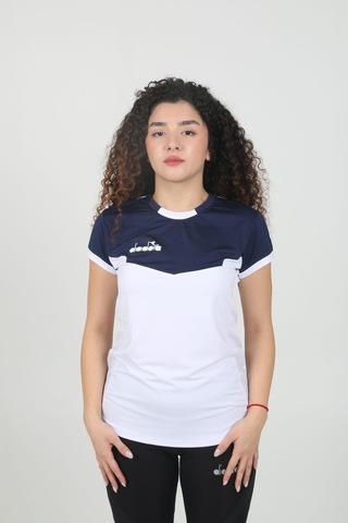 Diadora Aris Kadın Tişört Beyaz Lacivert