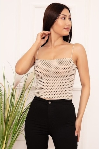 Kalopya Bayan Ip Askılı Puantiyeli Esp03 Atlet Ekru