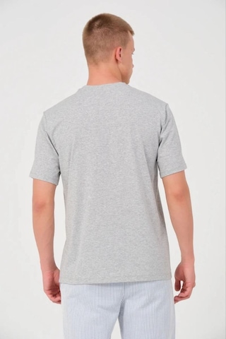 Vexor Erkek Düz T-shirt Kısa Kol Bisiklet Yaka Regular Fit Rahat Kalıp Günlük Tişört - Gri Çok Renkli