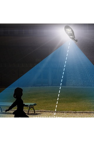 W776B Güneş Enerjili Hareket Sensörlü LED Bahçe Lambası IP65