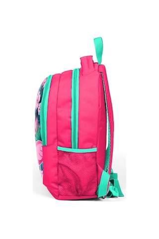 Yaygan Kids Pembe Yeşil Flamingo Kız Çocuk Ilk ve Orta Okul Çanta