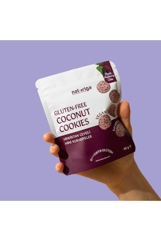 Naturiga Karadut & Chialı Hindistan Cevizli Kurabiye 40gr-3622