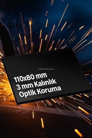 Labor Kaynak Maskesi Camı, Th10, Filtre Camı, Standartlara Uyumlu, Elektrik Kaynağı, Mig, Mag, Tig, Gazaltı Ve Argo