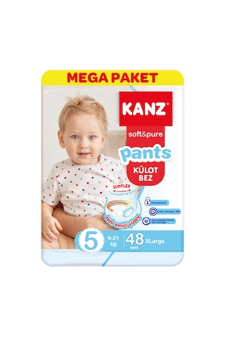 Kanz 5 Numara Külot Bebek Bezi Mega Paket 48 Adet