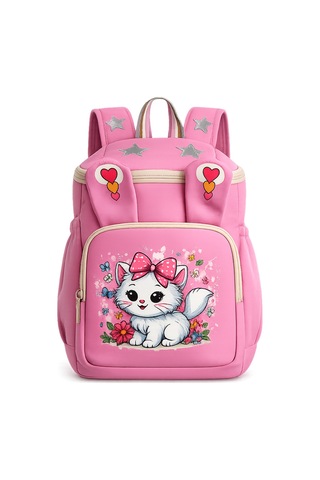 Ls-5170 Kız Çocuk Ana Okul Çantası Okul Çantası Pembe Gri