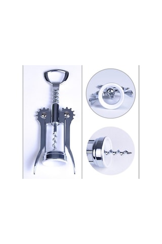 Tirbuşon Metal Açacak Gümüş