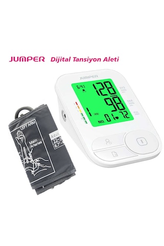 Jumper Dijital Üst Koldan Ölçer Tam Otomatik Tansiyon Aleti Renkli Ekran Jpd-ha200c