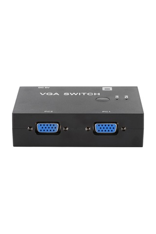 Mufunye 2 Giriş 1 Çıkış Vga Anahtarı - Bilgisayarlar Arası Monitör Paylaşımı - Manuel Tuş İle Geçiş - 1920x1440 Çözünürlük - Plug & Play