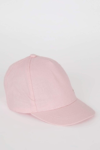 DeFacto Kız Bebek Nakışlı Keten Karışımlı Cap Şapka D6882A525SMPN1 Pembe