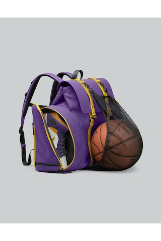 Gaston Luga Splash Sneaker Pockets Spor Çantası - Mor Lacivert - Mor