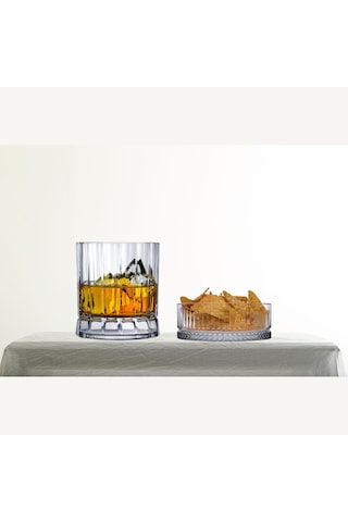 Nude 4'lü Wayne Kristal Viski Bardağı&paşabahçe 2'li Cam Çerezlik
