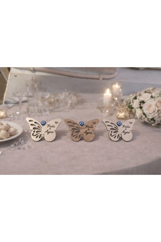 Kelebek Model Şık Magnet İstenilen Renkte Ve İsimde Yapılır 25 Adettir No 040
