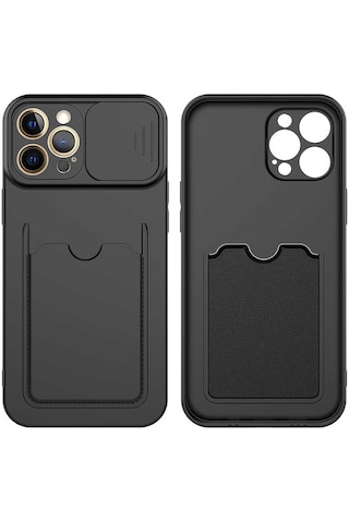 Apple Uyumlu iPhone 12 Pro Max Uyumlu Kartix Kılıf-koyu Mor Koyu Mor -