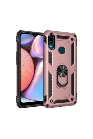 Samsung Uyumlu Galaxy A10s Kılıf Zore Vega Kapak Rose Gold